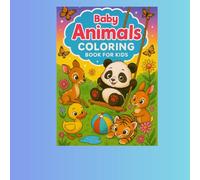 Cute Baby Animals Coloring Book for Kids Ages 3-8: Fun and Easy Coloring Pages with Panda, Tiger, Bunny, Duckling, and More!