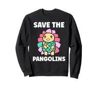 Cute Baby Animals Pangolin Cute Simple Save The pangolins Sweatshirt