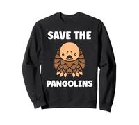 Cute Baby Animals Pangolin Cute Simple Save The pangolins Sweatshirt