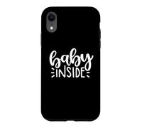 Cute Baby Inside Mommy's Tummy Nouveau-né Mère Coque pour iPhone XR