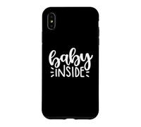 Cute Baby Inside Mommy's Tummy Nouveau-né Mère Coque pour iPhone XS Max
