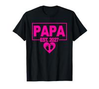 Cute Baby Shower 2027 - Fille - First Time Papa to Be T-Shirt