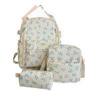 Cute Backpack and Lunch Box - 3 Piece Large Capacity Bookbag with Pencil