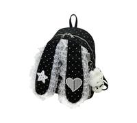Cute Backpack For School | Lace Aesthetic Adjustable Strap Compartment | Gi | Girls Kids Backpacks for Preschool Elementary Back-To-School Travel Students Teens Daily Home Camping Sports
