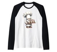 Cute Baking GNOME Muffin Graphic for Best Baker with Cupcake Manche Raglan