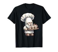 Cute Baking GNOME Muffin Graphic for Best Baker with Cupcake T-Shirt