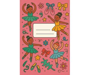 Cute Ballerina Primary Handwriting Practice Notebook for Girls: Handwriting Practice Book with Dotted Midline and Guideline Pages for Early Learning