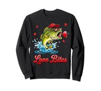 Cute Bass Fish Love Art Sweatshirt