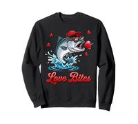 Cute Bass Fish Love Art Sweatshirt