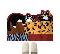 Cute Bathroom Rugs - Non Slip Diatomaceous Earth Shower Mat, Absorbent