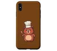 Cute Bear Chef Cuillère de Cuisine Kawaii Food Vlogger Coque pour iPhone XS Max