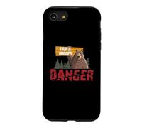 Cute Bear Gifts - Danger I Am A Hugger - Bears Hug Gift Coque pour iPhone SE (2020) / 7/8