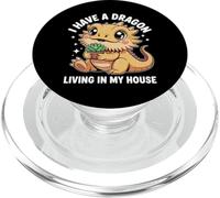 Cute Bearded Dragon Living in My House Design PopSockets PopGrip pour MagSafe
