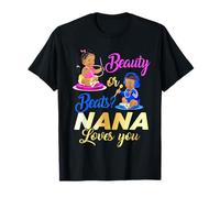 Cute Beauty Or Beat Nana Loves You - Fête de révélation du Sexe T-Shirt