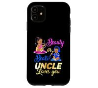 Cute Beauty Or Beat Uncle Loves You - Fête de révélation du Sexe Coque pour iPhone 11