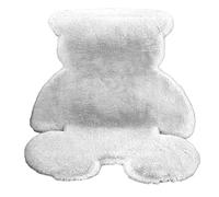 Cute Bedroom Rug Soft Bear Shaped Shaggy Floor Mat for Kids Teen Girls Room Floor Living Room (45 * 60)