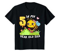 Cute Bee, 5e anniversaire à mon âge de 5 ans | Fun Honeybee T-Shirt