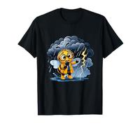 Cute Bee Weather Reporter dans Un Orage T-Shirt