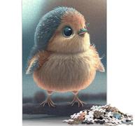 Cute Bird Baby Puzzles 1000 Pièces Cadeau Unique Jeu Éducatif Défi Jouet À De Qualité Supérieure Peinture Art pour Adultes Et Enfants À Partir De 12 Ans 1000pcs (75x50cm)