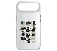 Cute Black Cat Reading Aesthetic Book Lover Graphic Coque pour iPhone Air