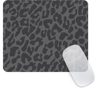 Cute Black Panther Square Mouse Mat with Rubber Base Waterproof and Non-Slip Mousepad for Office,Work,Computer,Home
