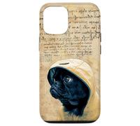 Cute Black Pug Motif for Pug Lovers for Rainy Days & Pug Mom Coque pour iPhone 12/12 Pro