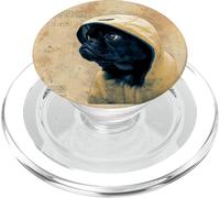 Cute Black Pug Motif for Pug Lovers for Rainy Days & Pug Mom PopSockets PopGrip pour MagSafe