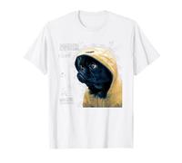 Cute Black Pug Motif For Pug Lovers For Rainy Days & Pug Mom T-Shirt