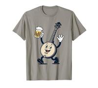Cute Bluegrass Banjo Funny Folk Festival Retro Cartoon T-Shirt