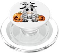 Cute Boo Ghost GNOME for Girls Halloween Bats and Pumpkin PopSockets PopGrip pour MagSafe