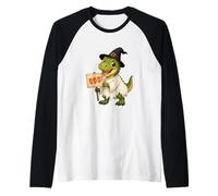 Cute Boo T-Rex Halloween pour Enfants Manche Raglan
