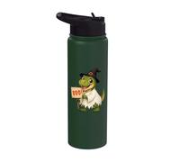 Cute Boo T-Rex Halloween pour enfants Stainless Steel Insulated Water Bottle