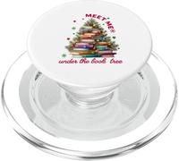 Cute Book Lover Christmas Reading Holiday Librarian Xmas PopSockets PopGrip pour MagSafe