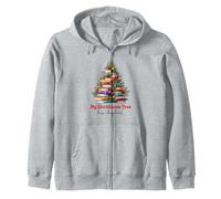 Cute Book Lover Christmas Reading Holiday Librarian Xmas Sweat à Capuche