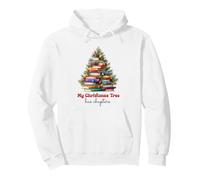 Cute Book Lover Christmas Reading Holiday Librarian Xmas Sweat à Capuche