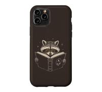 Cute Book Lover Raccoon Lecture Lunettes Lecture Reader Coque pour iPhone 11 Pro