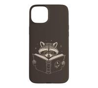 Cute Book Lover Raccoon Lecture Lunettes Lecture Reader Coque pour iPhone 15 Plus