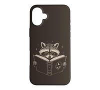Cute Book Lover Raccoon Lecture Lunettes Lecture Reader Coque pour iPhone 16 Plus