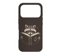 Cute Book Lover Raccoon Lecture Lunettes Lecture Reader Coque pour iPhone 17 Pro
