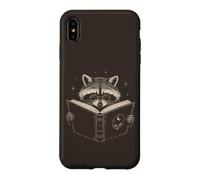 Cute Book Lover Raccoon Lecture Lunettes Lecture Reader Coque pour iPhone XS Max