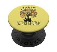 Cute Book Tree Design for Librarian Bookworm & Reading Lover PopSockets PopGrip Adhésif
