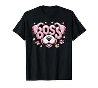 Cute Boss Puppy La Jefa Mom Love Dog Dad Rescued Rescue Pattes T-Shirt