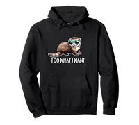 Cute Boys Girls Kids Do What I Want Pet Ferret Lover Sweat à Capuche