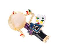 Cute Brooch Pin Women Colorful Braid Girl Alloy Breastpin Fashion Accessory for Dressing