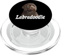 Cute Brown Labradoodle/Cockapoo Puppy PopSockets PopGrip pour MagSafe