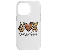 Cute Bunny for Women with Sunflower Mom Peace Love Easter Coque pour iPhone 14 Pro Max