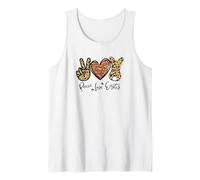 Cute Bunny for Women with Sunflower Mom Peace Love Easter Débardeur