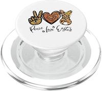 Cute Bunny for Women with Sunflower Mom Peace Love Easter PopSockets PopGrip pour MagSafe