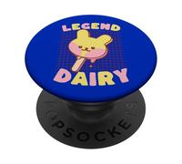 Cute Bunny Ice Pop Legend Dairy PopSockets PopGrip Adhésif
