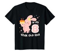 Cute Bunny In My 8 Year Old Era Animal Fun 8th Birthday T-Shirt